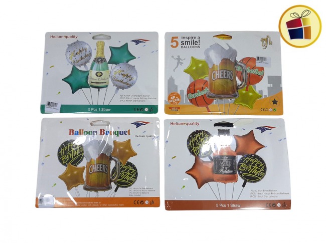 GLOBOS CON FORMAS X5 (028505/49848) MILENA 