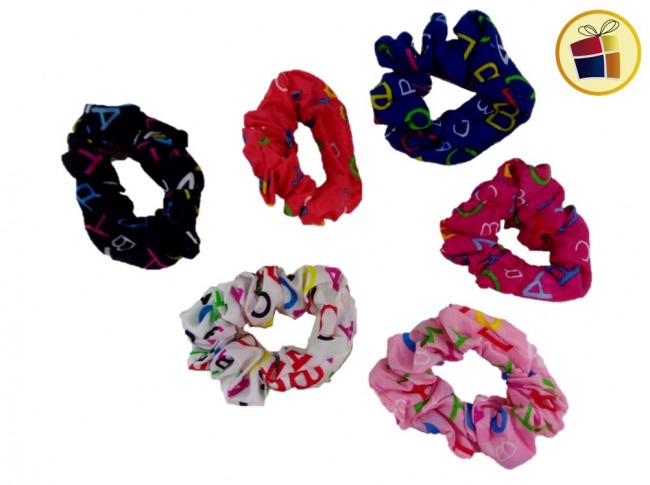 SCUNCI DE TELA ESTAMPA LETRAS (CV) (568079)