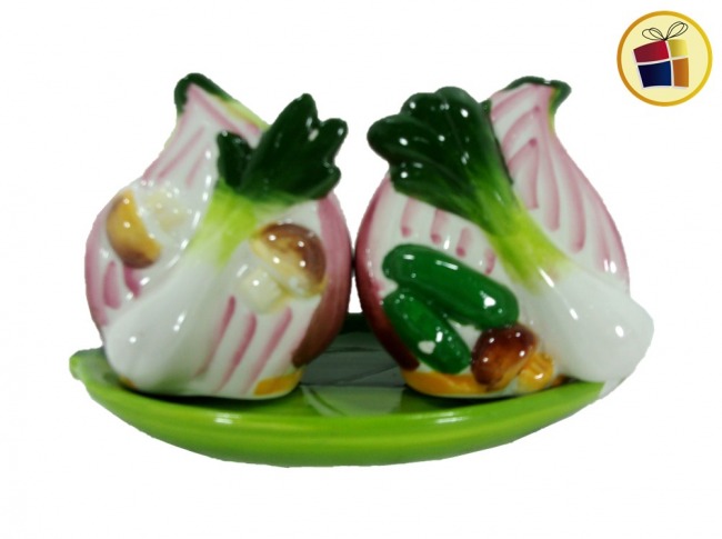 PORTA ESCARBADIENTES Y SALERO DE CERAMICA 7.3CM  (691798/C-269-17-9)