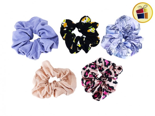 SCUNCI GRANDE ESTAMPADO Y LISO (830987/2519)