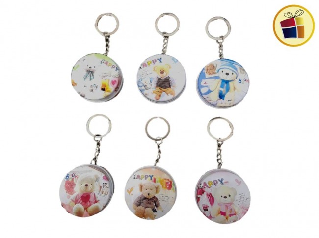 (OFERTA FINAL)LLAVERO DE LATA REDONDO EST. OSO (CV) (221782)