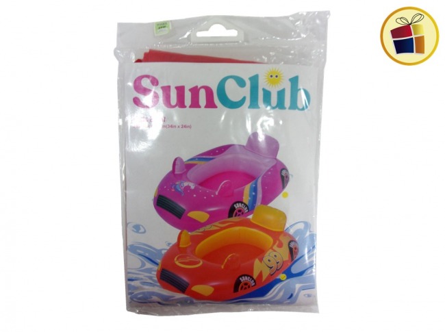 BOTE INFLABLE  FORMA AUTO CON RESPALDO 86X60.5CM BERKMA (37621/662734)