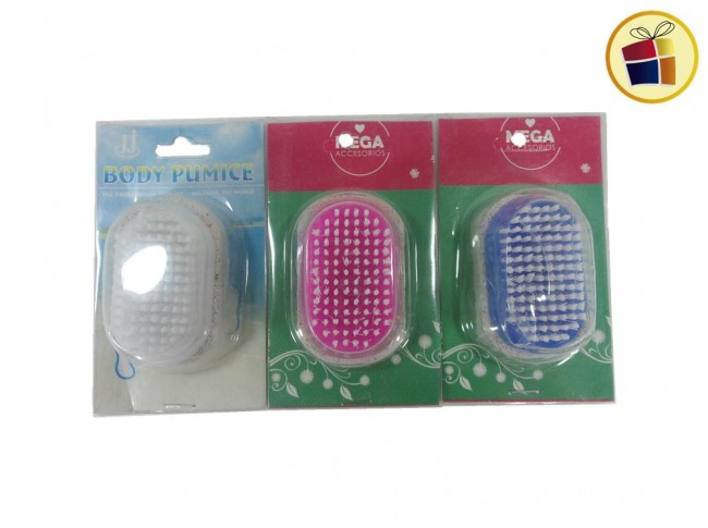 PIEDRA POMEZ GRUESA CON CEPILLO EN BLISTER (14129)