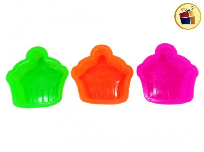 MOLDE SILICONA PARA CUP CAKE SURTIDO COLOR (DL0805/35070) NAJAL
