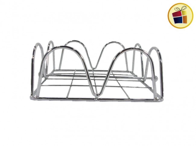 SERVILLETERO DE METAL CUADRADO 18CM (053821/DL1214)