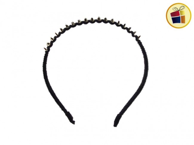 VINCHA FORRADA CON FLOR METAL Y STRAS CH (15020)