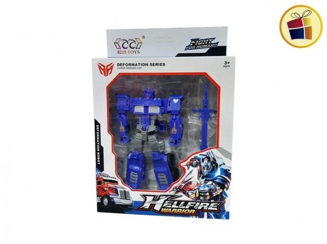 ROBOT TRANSFORMERS 15CM CAJA VISORA SEBIGUS (52304/054001)