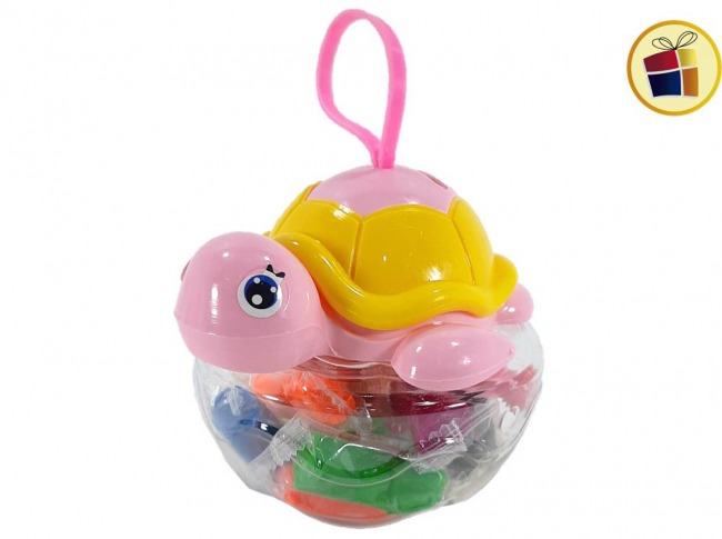 N22 MASAS PARA  MOLDEAR + ACCESORIOS FRASCO TORTUGA 12CM SEBIGUS (42137/093208)