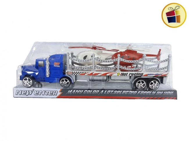 CAMION + HELICOPTERO 23CM BURBUJA SEBIGUS (50215/095899)