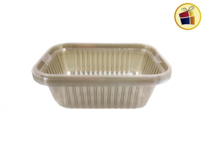 BANDEJA 102 X10 CRISTAL GRIS (53418) CELPACK