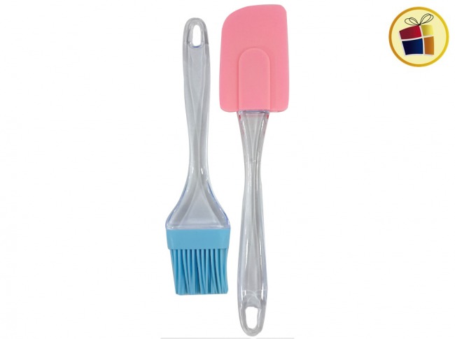 PINCEL 20CM+ESPATULA 24CM SILICONA (P056-19-15/19158) FLUSS 