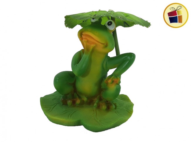 ADORNO RANA SENTADA POLIRRESINA 10CM NICO (6005/255977)