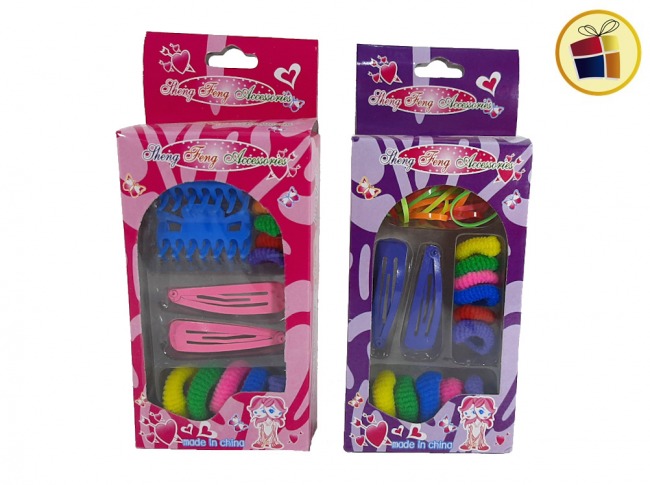 SET DE NENA EN CAJA (ACCESORIOS PARA CABELLO) (70184/48-35)