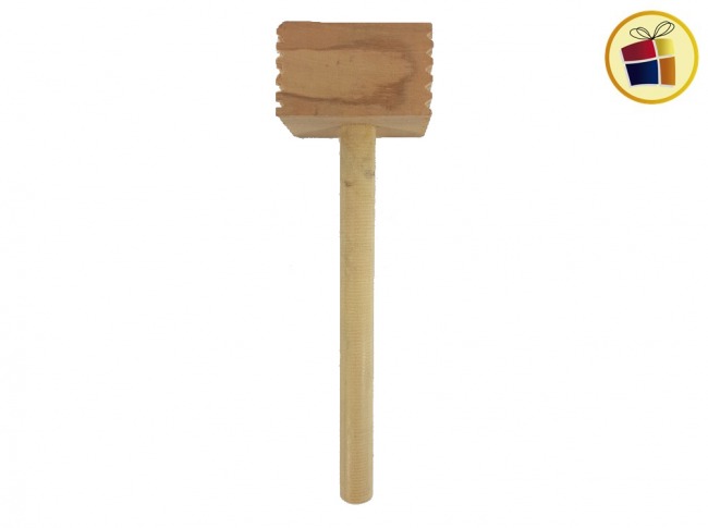 MARTILLO BATE BIFE MADERA 25CM MASPOLI (1203/185083/30-009/15669)