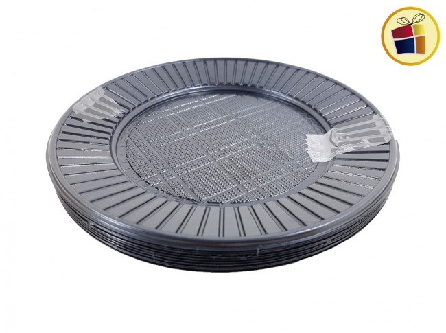 (P.G.R.C1.C2.F.B.RCIA)PLATO 17 NEGRO X10 CHICO (59184) PLASTICO SAN ANDRES 