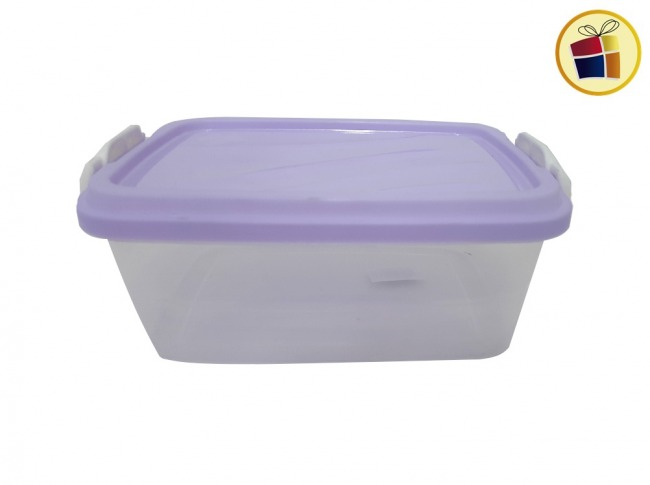 CONTENEDOR RECTANGULAR 2500CC TREBOL CON TRABA TREBOL(014023)