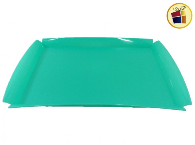 BANDEJA PLASTICA RECTANGULAR 37 X 23 CM TREBOL (0603/290786)