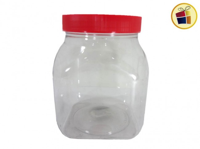 FRASCO PET CRISTAL 2000CC CUADRADO MEGA ENVASE 17CM (629122/ALI0000145)