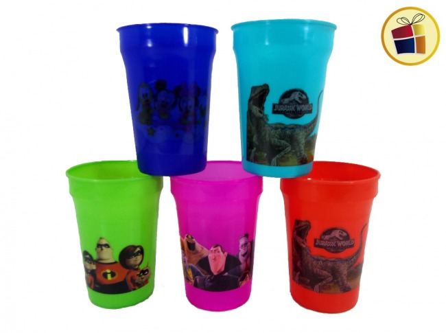 VASO PLASTICO PERSONAJES LUGANO (784305)