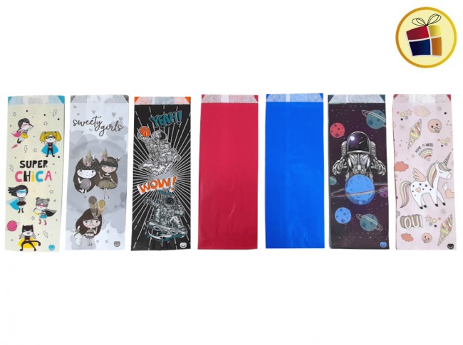 SOBRE X10 COLOR LISO/ESTAMPÁDA 9X24 (73050) PANA PACK 