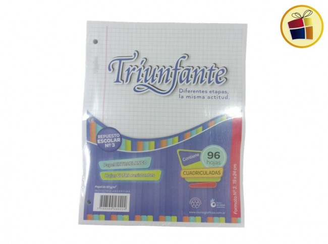 REPUESTO TRIUNFANTE X96 HJS CUADRICULADO (560224)