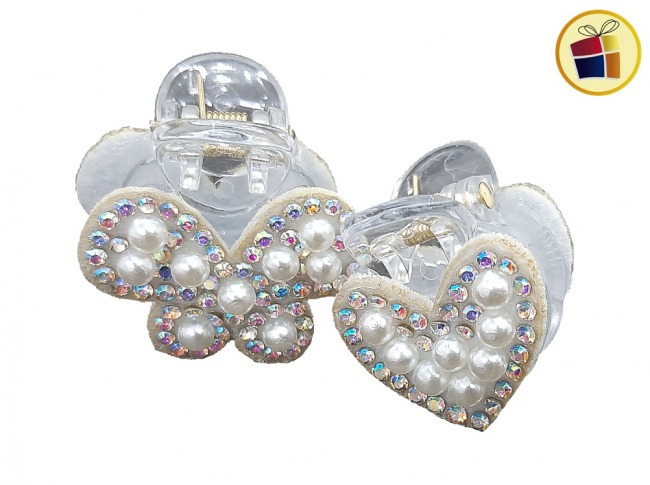 BROCHE X1 ACRILICO CON PERLA Y STRASS FORRADO (78143/48-19)