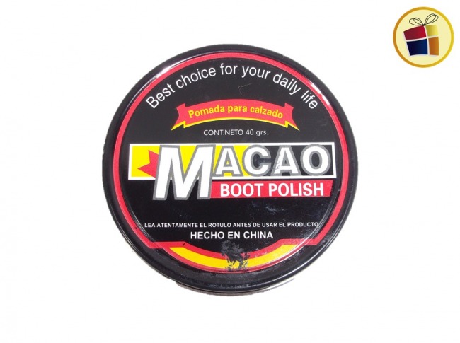 POMADA 40GRS MARRON INCOLORO Y NEGRO PARA CALZADO MACAO (101580-M/57359)