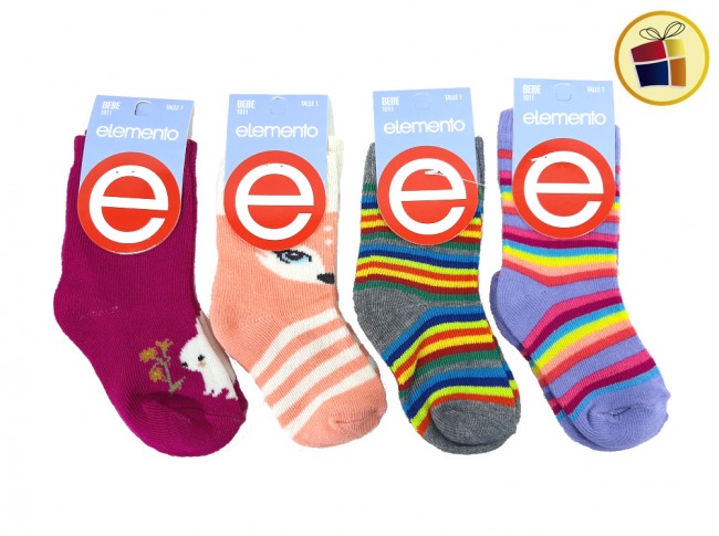 MEDIA LARGA PARA BEBE ESTAMPADA T1 ELEMENTO (01118/1011)