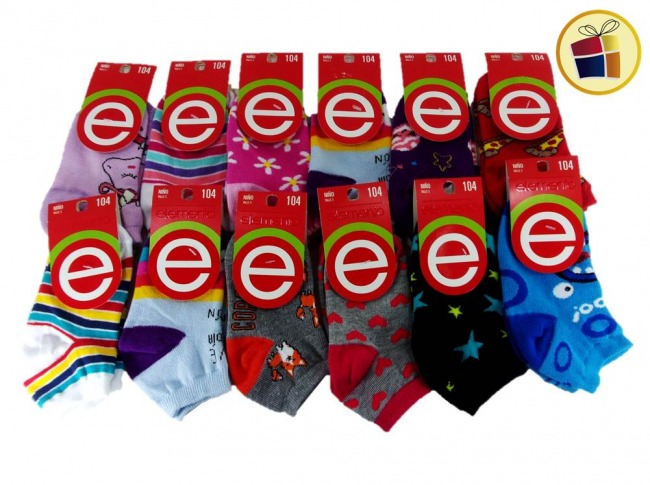 MEDIA SOQUETE PARA CHICOS ESTAMPADA T3 ELEMENTO (02238/104)