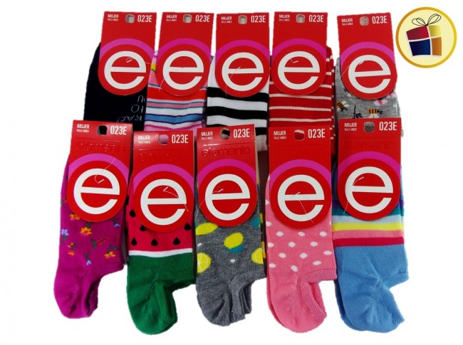 MEDIA INVISIBLE ESTAMPADA PARA DAMA ELEMENTO (02147/023E)