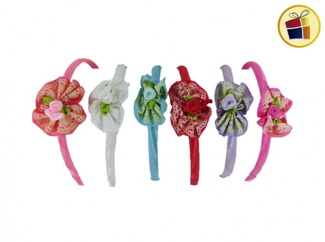 (OFERTA FINAL)VINCHA FORRADA CON FLOR ESTAMPADA CH (877989)