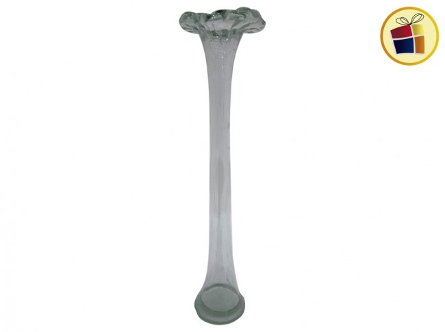 FLORERO VIDRIO JIRAFA LISO 25CM(419/846516) MES REGALERIA