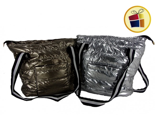 BOLSO PARA DAMA CUERINA PUFFER CON BOLSILLO TRESHER (96694)