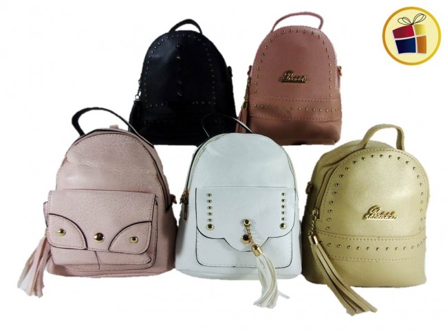 (OFERTA FINAL)MOCHILA CHICA CUERINA IMPORTADA VARIOS MODELOS (75764/47-26-1)