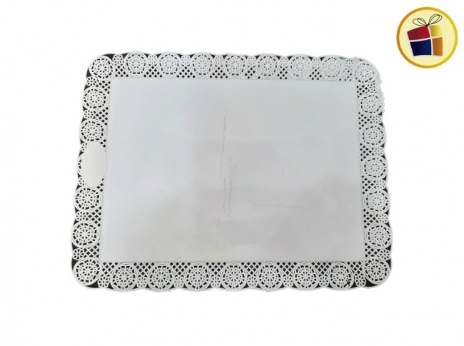 BANDEJA RECTANGULAR CON BLONDA 19X24CM 1/2KG (2005/81460) KOVALPLAST 