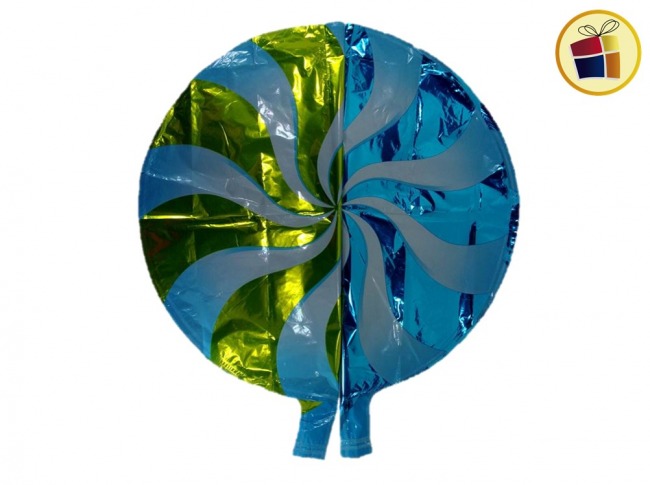 GLOBO METALIZADO CON RAYAS X1 (462-15-15/90784)CH