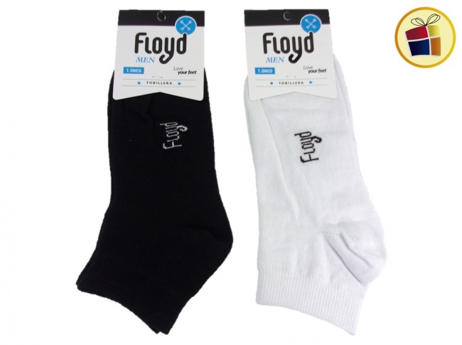 MEDIA SOQUETE LISA BLANCO/NEGRO PARA HOMBRE FLOYD (310790/1412B-N)