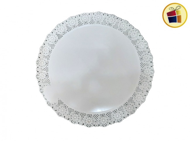 BANDEJA REDONDA C/BLONDA 36CM (CBBR1036/02014) KOVAL PLAST           