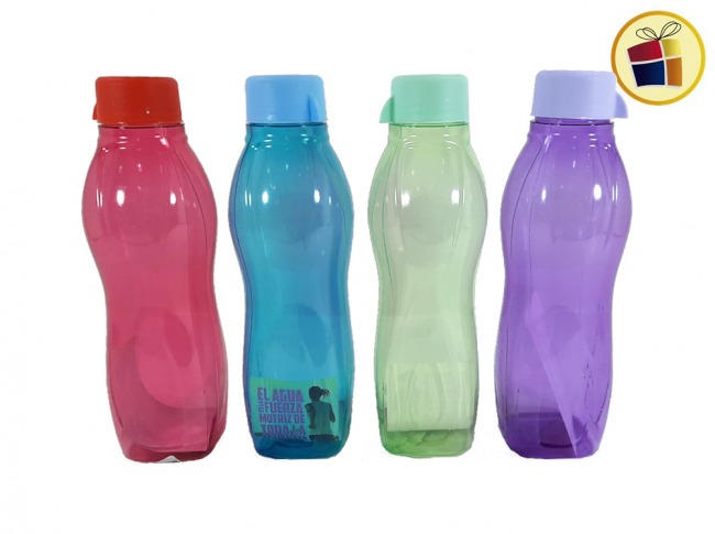 BOTELLA DEPORTIVA ACRILICA "QUBO" 600CC BASE CUADRADA T/PLANA OPENING  (111556/TB-2009)