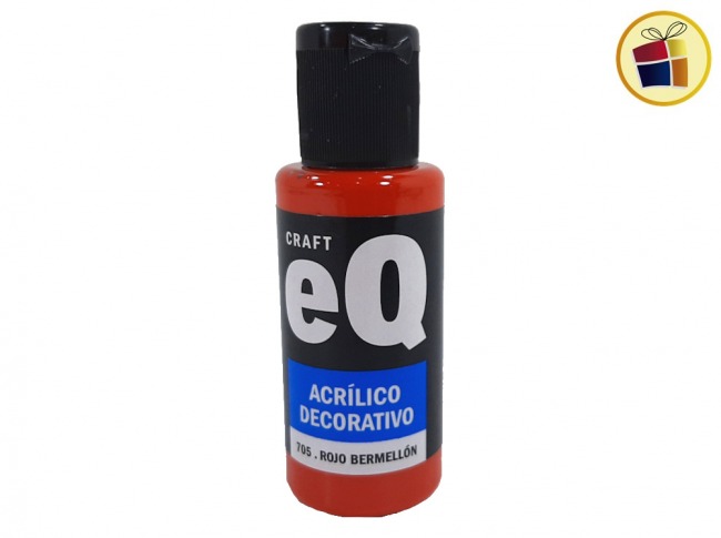 PINTURA ACRILICO DECORATIVO EQ ROJO BERMELLON (705/008235)