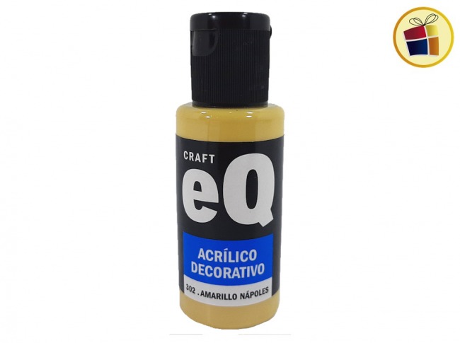 PINTURA ACRILICO DECORATIVO EQ AMARILLO NAPOLES (302/008334)
