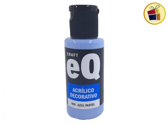 PINTURA ACRILICO DECORATIVO EQ AZUL PASTEL (409/08402)
