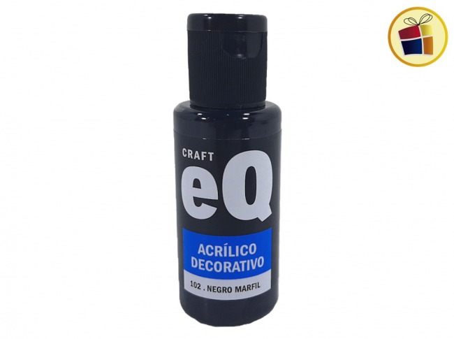 PINTURA ACRILICO DECORATIVO NEGRO MARFIL EQ (102/008532)