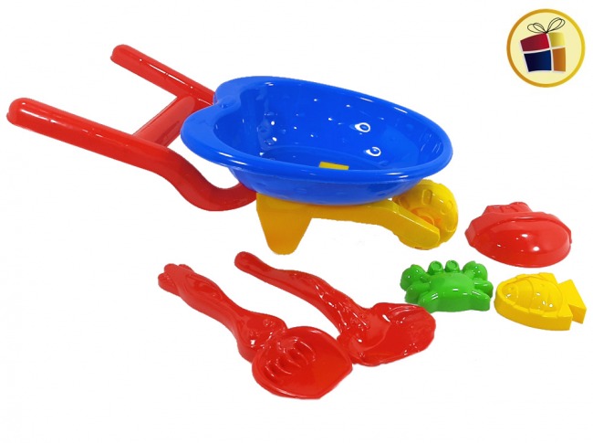 SET PLAYA CARRETILLA + 5 ACCESORIOS IDEAS (68Y/530683)