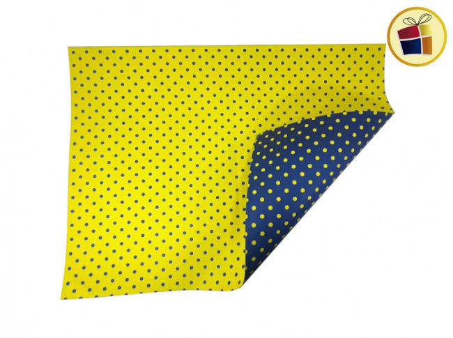 CARTULINA FANTASIA LUNARES AZUL/AMARILLO (ALFA) (042310)