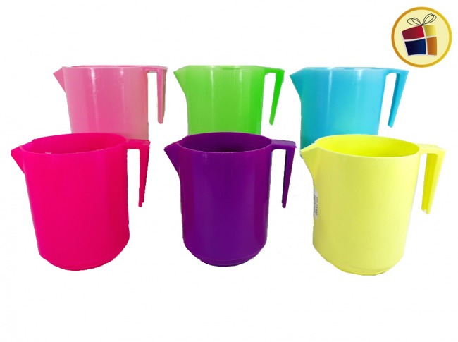 JARRA PLASTICA  COLOR 1LTS DIF PLAST (00149/381495)