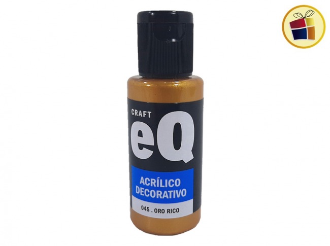 PINTURA ACRILICO DECORATIVO EQ ORO RICO 50CC (045/315575)