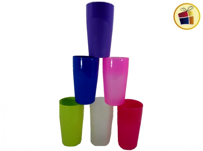 VASO PLASTICO CON ONDAS "MATRICERIA" (781592)
