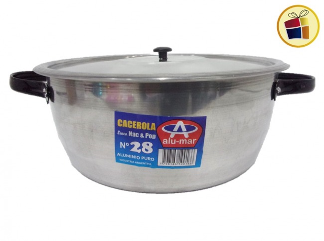 "P.R.C1.C2"CACEROLA N°28 ALUMINIO ALUMAR (10306/100166)