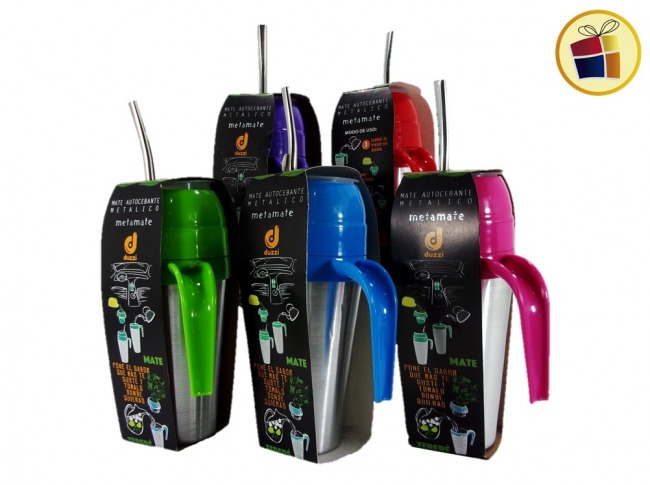 JARRO  AUTOCEBANTE ALUMINIO CON BOMBILLA METAL "META MATE" CIMARRON (1080/280289) 